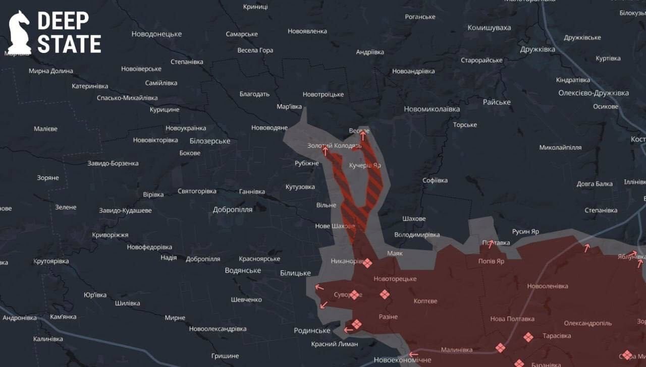 Ryskt genombrott som hotar Kramatorsk-vägen
